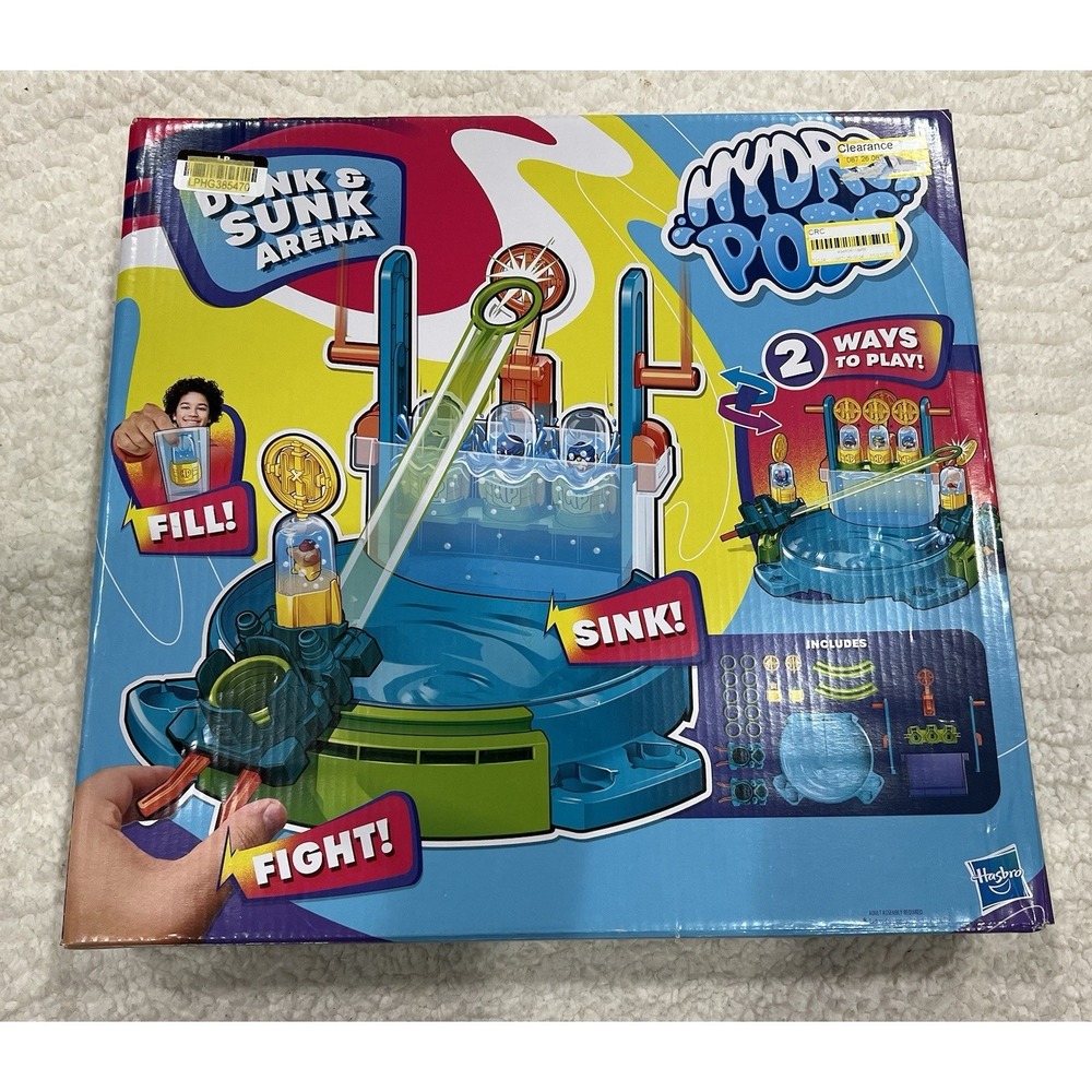 Hasbro Hydropods Dunk and Sunk Arena Toy Fill Fight Sink NEW In box sealed